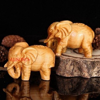 ALISOND1 ช้างไม้ธรรมชาติ สําหรับตกแต่งบ้าน