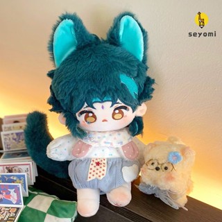 Genshin Impact Xiao ตุ๊กตายัดนุ่น น่ารัก 20 ซม. เครื่องแต่งกายของเล่น Kawaii Plush Doll Xiao Cosplay Accessories Plush Toys