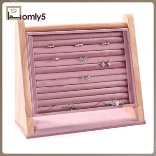 [Homyl5] ถาดกํามะหยี่ สําหรับใส่แหวน เครื่องประดับ โต๊ะเครื่องแป้ง