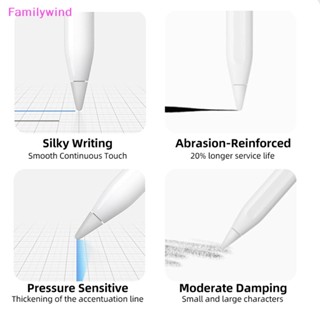 Familywind&gt; ปลายปากกาสไตลัส สองชั้น แบบเปลี่ยน สําหรับปลายปากกา iPencil 1st 2nd Generation iPad