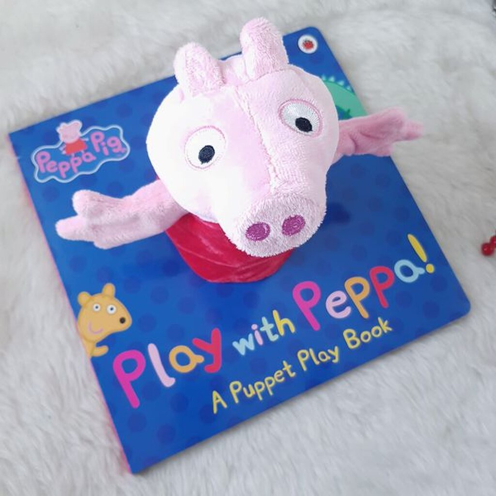 [หนังสือ เด็ก] Peppa Pig: Play with Peppa Hand Puppet Book #puppet #้handpuppet #RARE