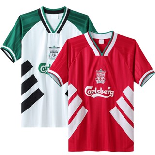 เสื้อกีฬาแขนสั้น ลายทีมชาติฟุตบอล Liverpool ชุดเหย้า สไตล์เรโทร สําหรับผู้ชาย