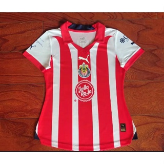 เสื้อกีฬาแขนสั้น ลายทีมชาติฟุตบอล Chivas 2324 ชุดเหย้า สําหรับผู้หญิง