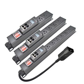 Pdu รางปลั๊กไฟอัจฉริยะ 2-10AC 2 เมตร ปลั๊ก US C14