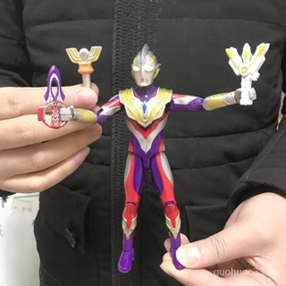 F3ca จัดส่งในเวลา: โมเดลฟิกเกอร์ Triga Ultraman Deluxe Edition Super Action Figure Diga Magic Light Stick ของเล่นสําหรับเด็กผู้ชาย