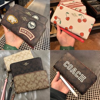 Long Zip Around Wallet C4452 กระเป๋าสตางค์ COAC H กระเป๋าสตางค์ซิปยาว กระเป๋าสตางค์ผู้หญิง คลัช