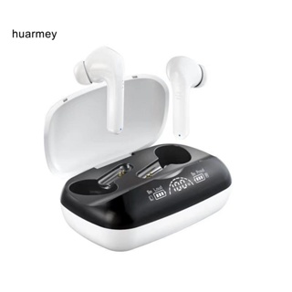 Huarmey หูฟังไร้สายบลูทูธ 51 TG04 HiFi ลดเสียงรบกวน ตามหลักสรีรศาสตร์ ควบคุมสัมผัส สําหรับเล่นกีฬา 1 คู่