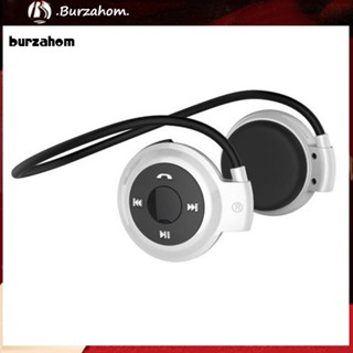 Bur_ ชุดหูฟังสเตอริโอบลูทูธ แฮนด์ฟรี การ์ด TF MP3 สําหรับเล่นกีฬา วิ่ง