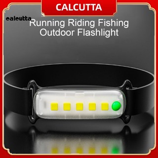 [calcutta] ไฟฉายคาดศีรษะ COB LED ปรับได้ 3 โหมด พกพาง่าย กันน้ํา สําหรับขี่จักรยาน ตกปลา ตั้งแคมป์ กลางแจ้ง