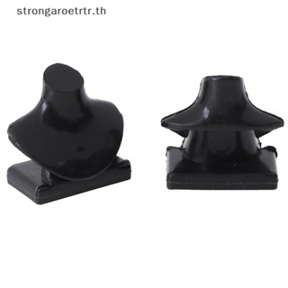 Strongaroetrtr สร้อยคอจิ๋ว สีดํา สําหรับตกแต่งบ้านตุ๊กตา 5 ชิ้น