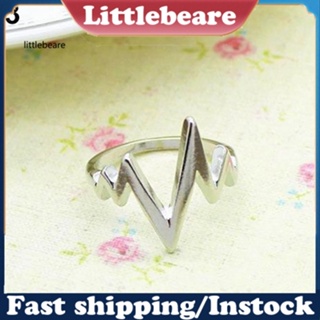 &lt;littlebeare&gt; แหวนโลหะผสม รูปลูกศร แฟชั่น Unisex