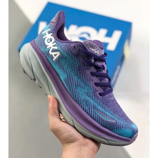 Hoka ONE ONE Clifton 9 รองเท้าผ้าใบลําลอง พื้นหนา ระบายอากาศ เบาพิเศษ สําหรับผู้ชาย ผู้หญิง เหมาะกับการวิ่ง ไซซ์ 36-45 PE5M