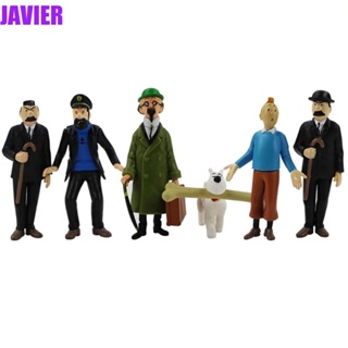 JAVIER โมเดลตุ๊กตาฟิกเกอร์ The Adventures of Tintin ขนาด 5-8 ซม. 6 ชิ้น ต่อล็อต