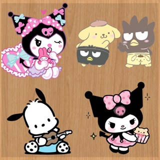 สติกเกอร์ ลายการ์ตูน Kuromi Cinnamoroll ซักล้างได้ สําหรับตกแต่งเสื้อผ้า ของขวัญ