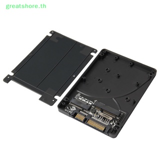 Greatshore อะแดปเตอร์การ์ด M.2 NGFF MSATA SSD เป็น 2.5 นิ้ว SATA3 เป็น M.2 NGFF MSATA SSD พร้อมสกรู