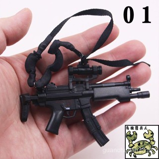 โมเดลปืนทหารอาวุธ 1/6 HKMP5 SWAT สีดํา