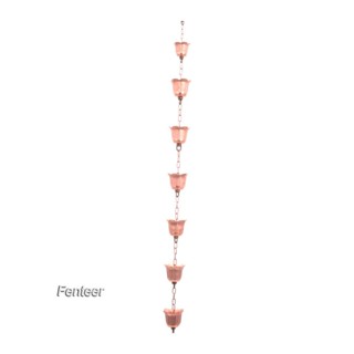 [Fenteer] สายโซ่โลหะ กันฝน กันสนิม 39 นิ้ว สําหรับสวน