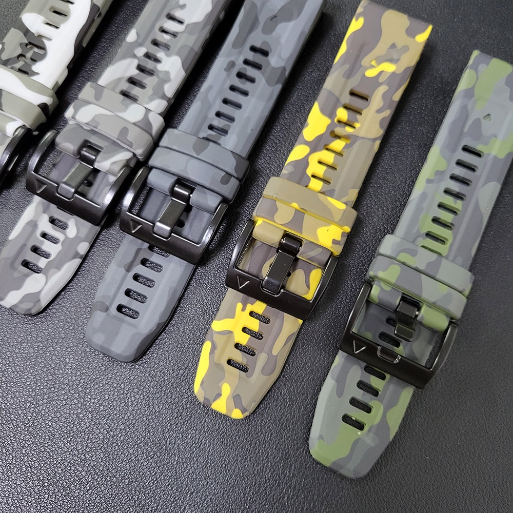 สายนาฬิกาข้อมือซิลิโคน ลายพราง สําหรับ Garmin Instinct 2