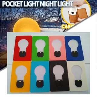 1pc Foldable LED Pocket Lamp Mini Handy Card Size Light Bulb Portable