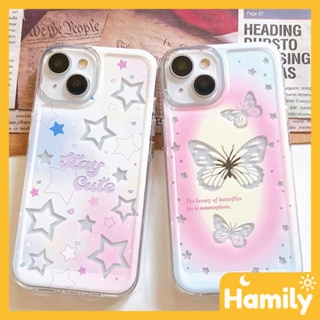 For iPhone 14 Pro Max iPhone Case Soft TPU Big Hole Case Personality Star Butterfly Compatible with iPhone 13 Pro max 12 Pro Max 11 xr xs max 7Plus 8Plus