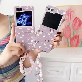 เคสโทรศัพท์มือถือ PC แข็ง ปิดด้านหลัง ลายการ์ตูนน่ารัก 3 in 1 สําหรับ Samsung Galaxy Z Flip 5 Z Flip5 ZFlip5 ZFlip 5