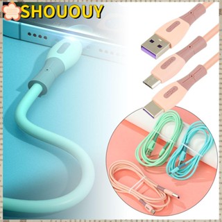 Shououy สายชาร์จ ซิลิโคนนุ่ม ไมโคร ข้อมูล ชาร์จเร็ว
