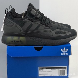 Zx 2K Boost Black Solar Yellow รองเท้าผ้าใบลําลอง สําหรับผู้ชาย ผู้หญิง เหมาะกับการวิ่ง เล่นกีฬา ZX 2K FV8453 6 สี