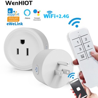 EWeLink smart socket switch ซ็อกเก็ตสวิตช์รีโมตคอนโทรล WiFi รองรับ eWeLink APP และ Alexa Google ลําโพงควบคุมด้วยเสียง สําหรับบ้าน