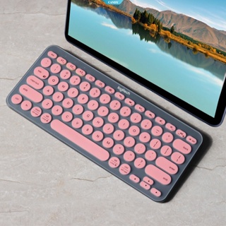 Eastpek แผ่นซิลิโคนครอบคีย์บอร์ดแล็ปท็อป แบบบางพิเศษ สําหรับ Logitech K380 [CAN]