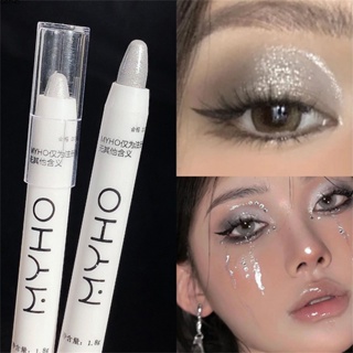 [พร้อมส่ง] Dika โชว์ปากกาสัมผัสขั้นสุดท้าย ~ 608 ปากกาไฮกลอสพร้อมหัวตาปรับความกระจ่างใส ปากกาไหมโกหก ปากกาอายแชโดว์แฟลช 604 Matte White Pearlescent