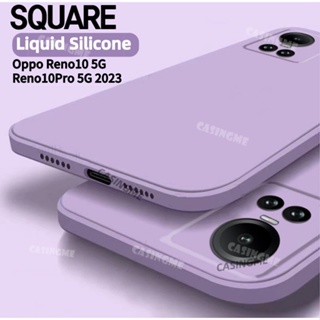 เคสซิลิโคนนิ่ม ทรงสี่เหลี่ยม กันกระแทก สําหรับ Oppo Reno10 5G 10Pro 2023 Oppo Reno 10 9 10Pro Reno10 Pro Reno10Pro 10Pro+ + Plus 5G