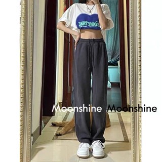 Moon  กางเกงขายาว คาร์โก้ กางเกง เชือกอเมริกันคลาสิค Cargo pants 2023 NEW 071723 Beautiful สวยงาม High quality ทันสมัย A20M01Q 36Z230909