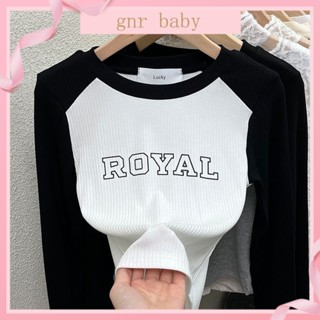 🍊GNR BABY🥑เสื้อยืดแขนสั้น สีสันสดใส สําหรับเด็กผู้หญิง อายุ 3-12 ปี