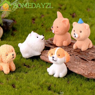 Somedayzl รูปปั้นเรซิ่น รูปสุนัข ขนาดเล็ก สําหรับตกแต่งบ้าน