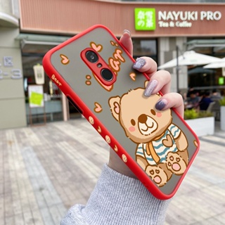 เคสโทรศัพท์มือถือ ซิลิโคนแข็ง ขอบสี่เหลี่ยม กันกระแทก ลายการ์ตูนหมีน่ารัก แฟชั่น สําหรับ Xiaomi Redmi Note 4 Note 4x Note 4 Pro