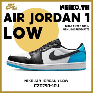 Sneakers&lt;Air Jordan 1 Low&gt;CZ0790-104 100%แท้ Black white blue