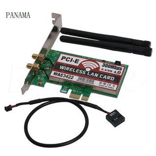 Nama การ์ดเชื่อมต่อบลูทูธ 4 0 Dual-Band 300Mbps PCI-e PCI สําหรับ Express Card Wl