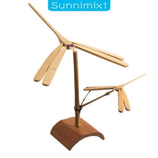 [Sunnimix1] ของเล่นใบพัดไม้ไผ่ สําหรับเคาน์เตอร์ เฮลิคอปเตอร์