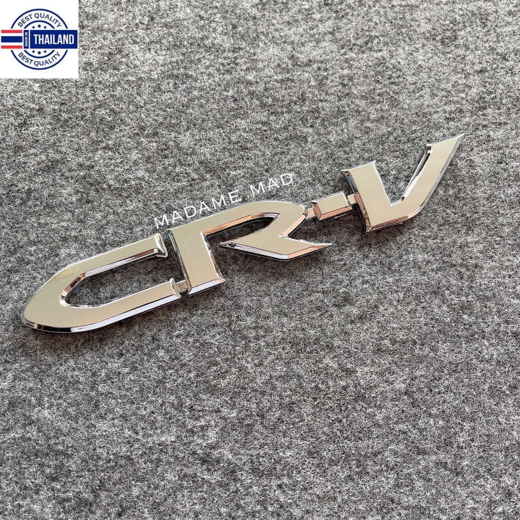 โลโก้ CR-V CRV G3 2007-2012 ขนาด 19.8x3cm สีโครเมียม