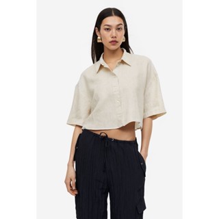 H&amp;M  Woman Oversized linen shirt 1128522_1