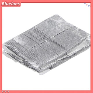 Bluelans ฟอยล์อลูมิเนียม สําหรับล้างเล็บเจล 100 ชิ้น