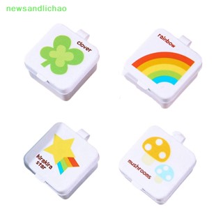 Newsandlichao 1/4 ชิ้น มินิ สี่เหลี่ยม แบบพกพา ขวดซอส เบนโตะ ขวดย่อย พลาสติก กล่องซอส ดี