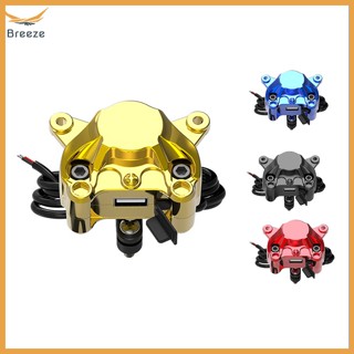 Breeze อะแดปเตอร์ซ็อกเก็ตชาร์จ USB 2A กันน้ํา สําหรับติดกระจกมองหลังรถจักรยานยนต์