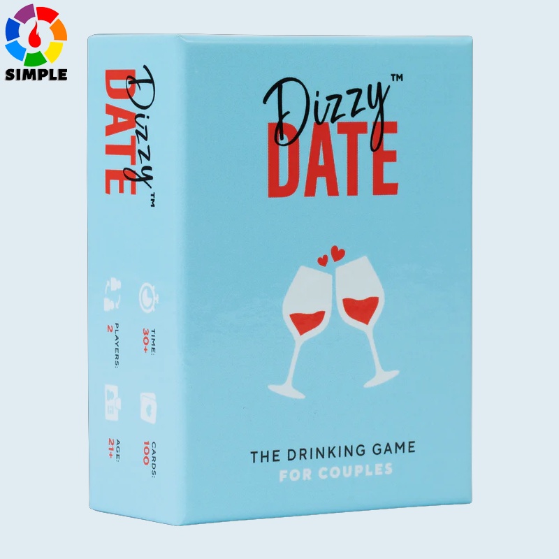 Dizzy Date - Adult Drinking Game for Couples. Perfect Valentine's Day Gift!