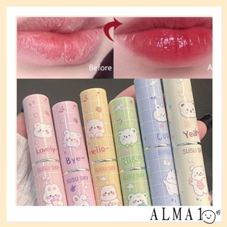 Alma ลิปสติก ลิปกลอสเจลลี่ เนื้อแมตต์ ติดทนนาน ให้ความชุ่มชื้น 6 สี สําหรับผู้หญิง