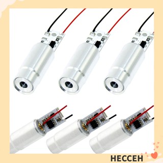 HECCEH โมดูลไดโอดเลเซอร์ หัวอลูมิเนียม ขนาดเล็ก 13 มม. สีเขียว สําหรับโมดูล