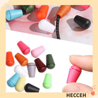 HECCEH 20 ชิ้น ตัวหยุดกระดิ่ง ปลายสายไฟ ที่มีสีสัน เชือกพาราคอร์ด เสื้อผ้า กระเป๋ากีฬา สวมคลิป