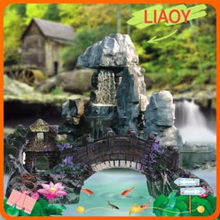 Liaoy สะพานหินเทียม คุณภาพสูง อุปกรณ์เสริม สําหรับตกแต่งตู้ปลา