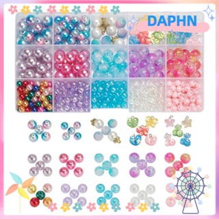 DAPHS ชุดทําเครื่องประดับ สร้อยข้อมือ สร้อยคอ สร้อยข้อมือ ขนาดเล็ก 8 มม. 7.5 มม. 6 มม. หลากสี