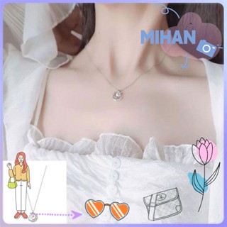 Mihan ใหม่ สร้อยคอโซ่ จี้ดาว ดวงจันทร์ แวววาว เครื่องประดับแฟชั่น ของขวัญวาเลนไทน์ งานแต่งงาน กระดูกไหปลาร้า โซ่ / หลากสี